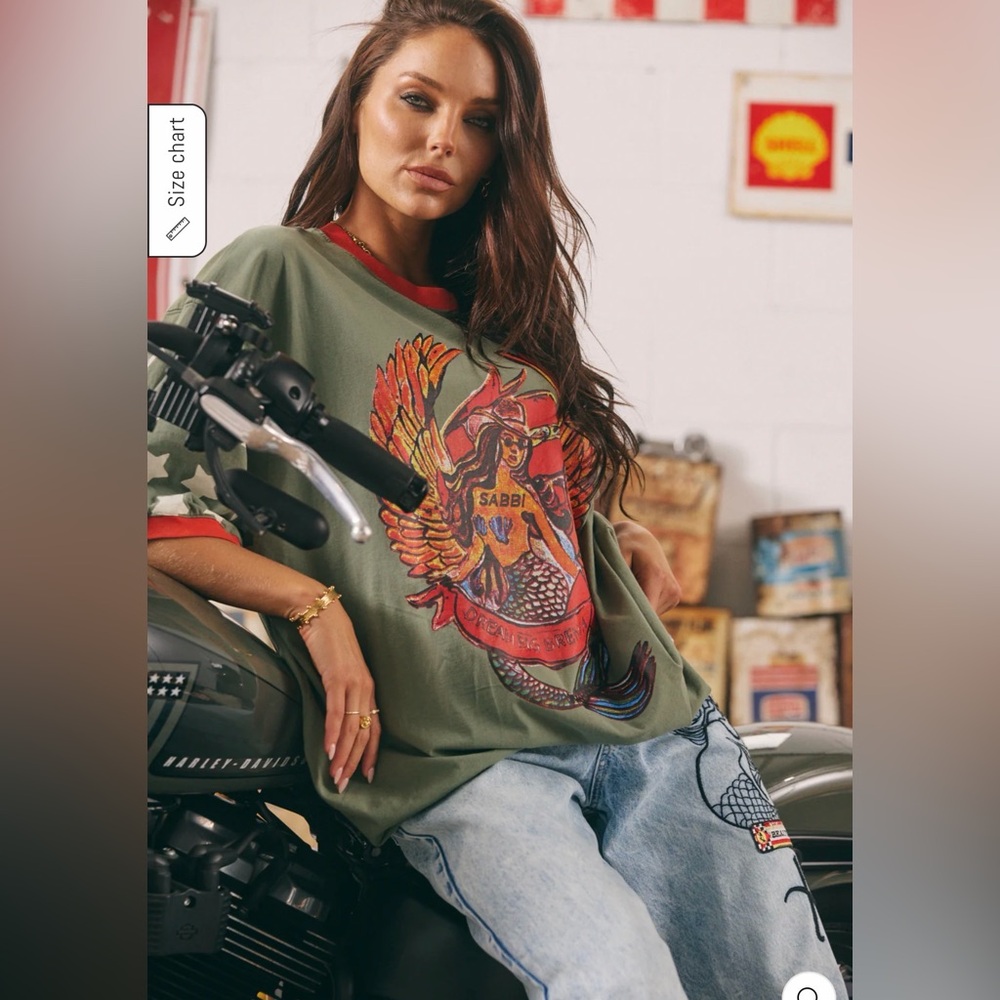 SABBI - THE VERY OVERSIZED VINTAGE DREAM BIG BRENDA TEE